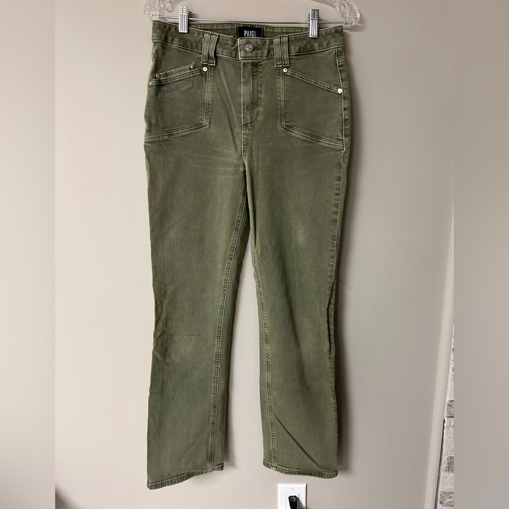 Paige Cindy Set in Pockets High Rise Straight Leg Jeans